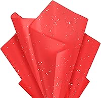 Vista 14 de Papel de seda blanco con purpurina para bolsas de regalo, 36 hojas de 14 x 20 pulgadas, papel de regalo reciclable para bodas, cumpleaños