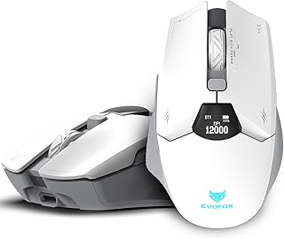 EvoFox Banshee 2 Tri-Mode Wireless Gaming Mouse (2X BT, 2.4G & Wired), PixArt 3311 Sensor, 1000Hz Polling Rate, 12,000 DP Price In India