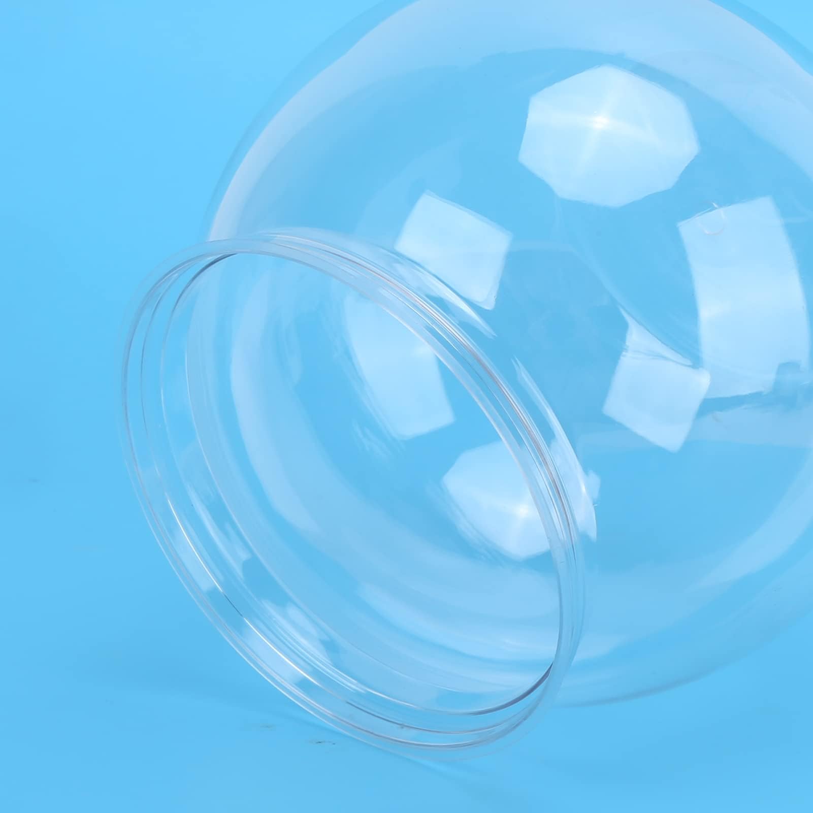 Goldfischglas, Transparentes Fischglas aus Kunststoff, Mini-Aquarium für Betta-Fische, Goldfische, Klar, Hydroponische Pflanzenschale, Anker, Hocking, Klassisches Fischglas Im (L)
