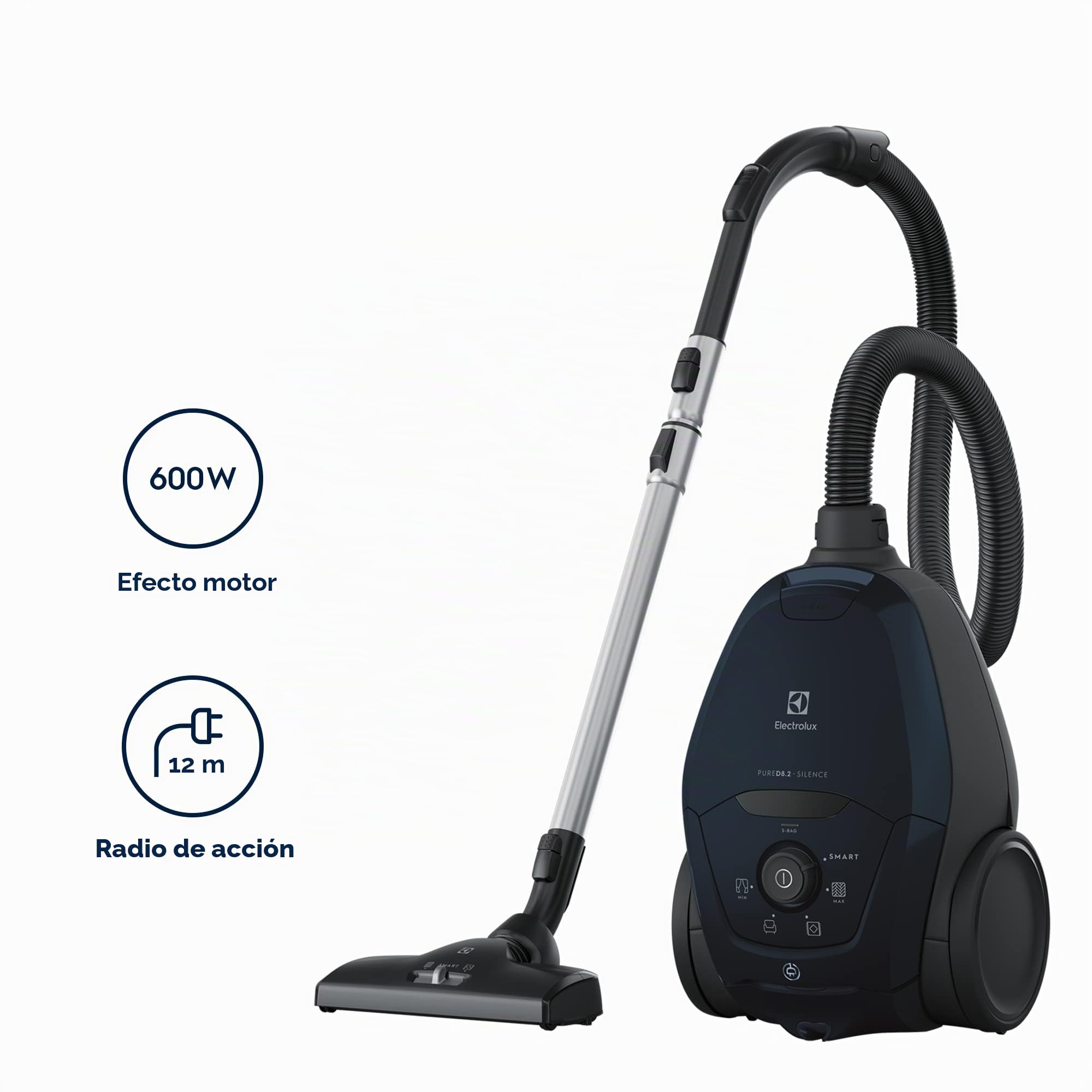 Electrolux PD82-4ST Aspirador con bolsa, potencia máx. 600 W, sistema de aspiración AeroPro, 2 cepillos, accesorio 3 en 1
