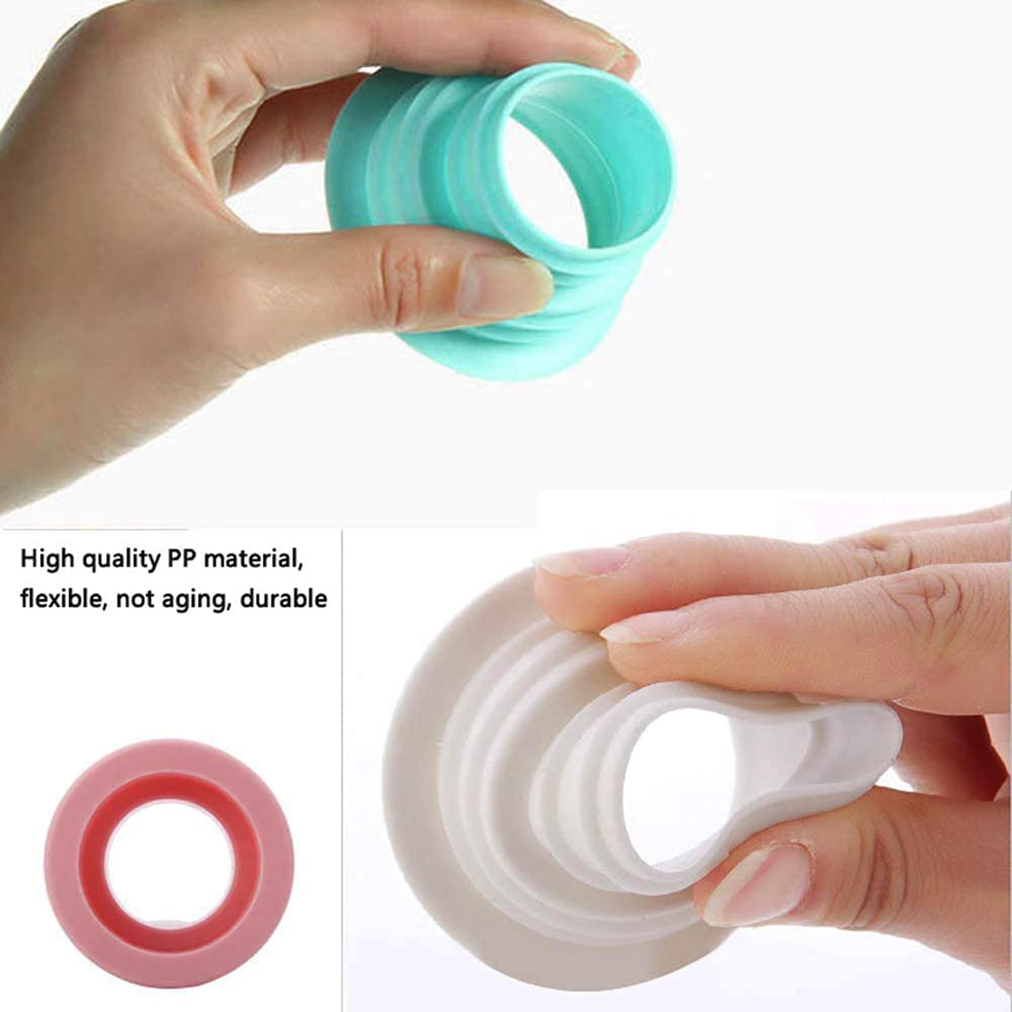 ARQIVO® Drain Pipe Seal Deodorant Hose Plug,Durable TPR Sewer Ring Connector for Bathroom, Laundry, Washing Machine & Kitchen Cleaning Tools (Pack of 2) 3