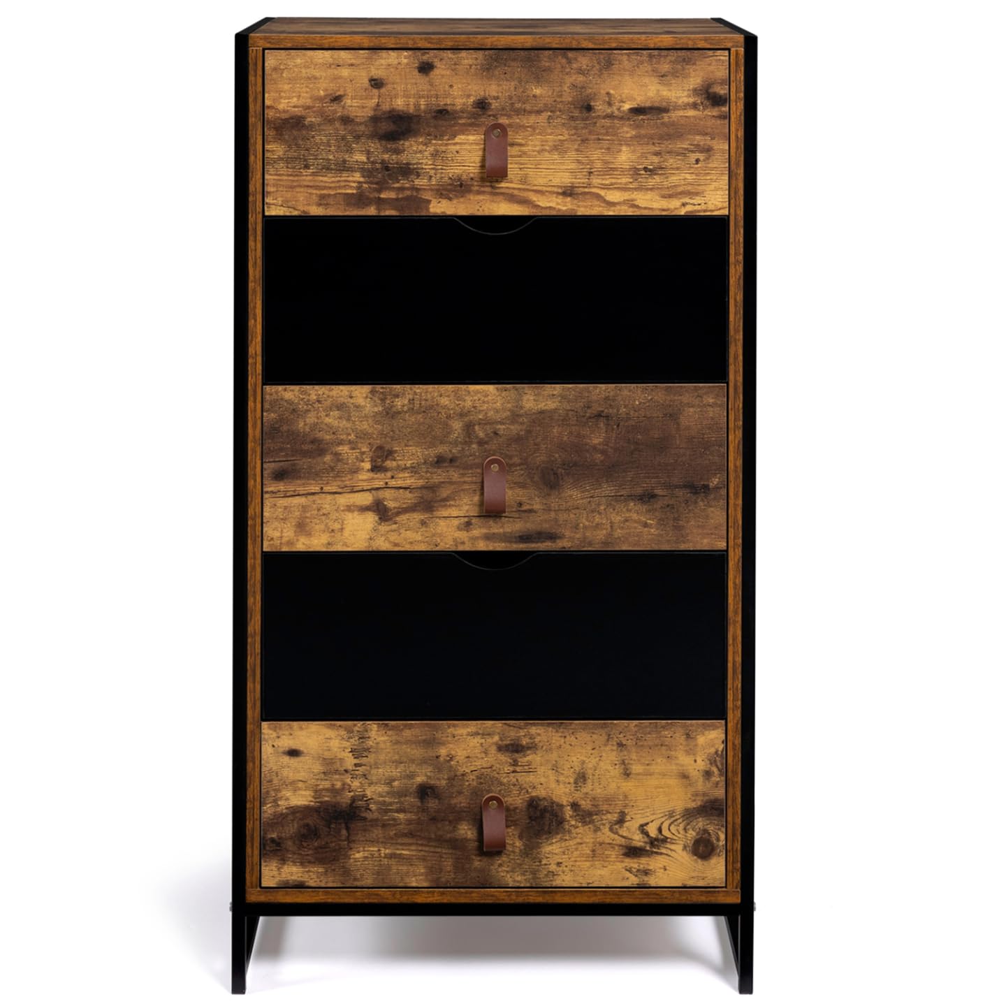 IDMarket - Chiffonnier 5 tiroirs Chicago 60 cm Commode semainier Design Industriel