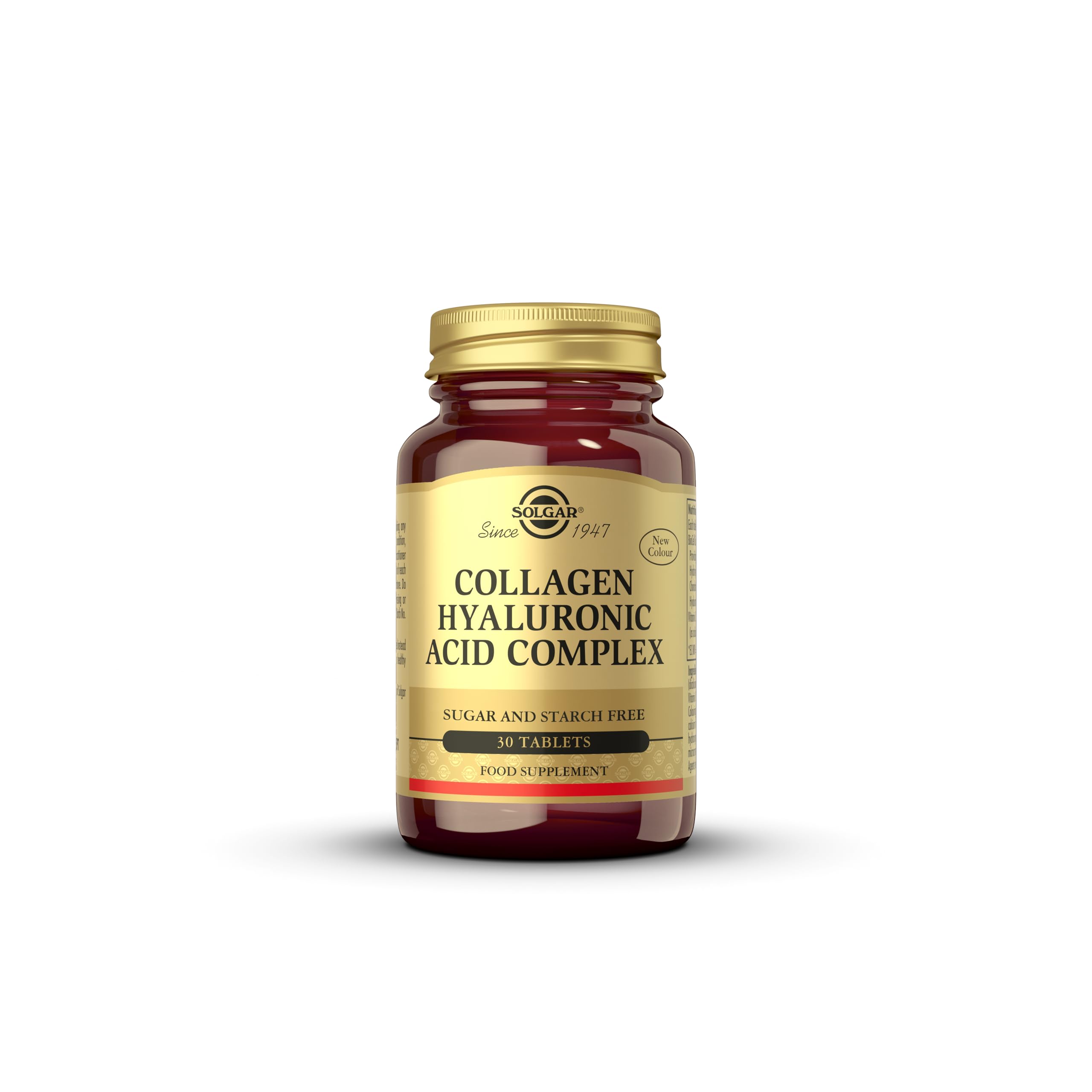 Solgar | Ácido Hialurónico Complex | Prevención del Envejecimiento | Reparación de Piel Apagada y Deshidratada | Contiene Vitamina C | 30 Comprimidos