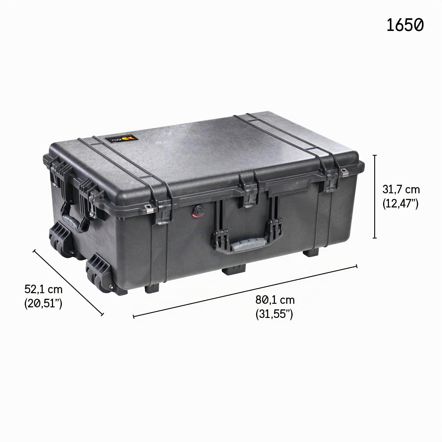 Peli 1650 Valise de Transport étanche pour équipement audiovi86L, fragiles et Drones