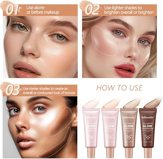 Natural Glow Illuminator Glotion - Multipurpose Hydrating Makeup Highlighter