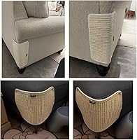 Vista 44 de HAOZAIKEJI Cat Scratcher Mat Sofa Protector Natural Sisal Cat Scratching Mat Cat Scratch Couch Cover Heavy Duty Couch Guard Scratch Pad for Grinding