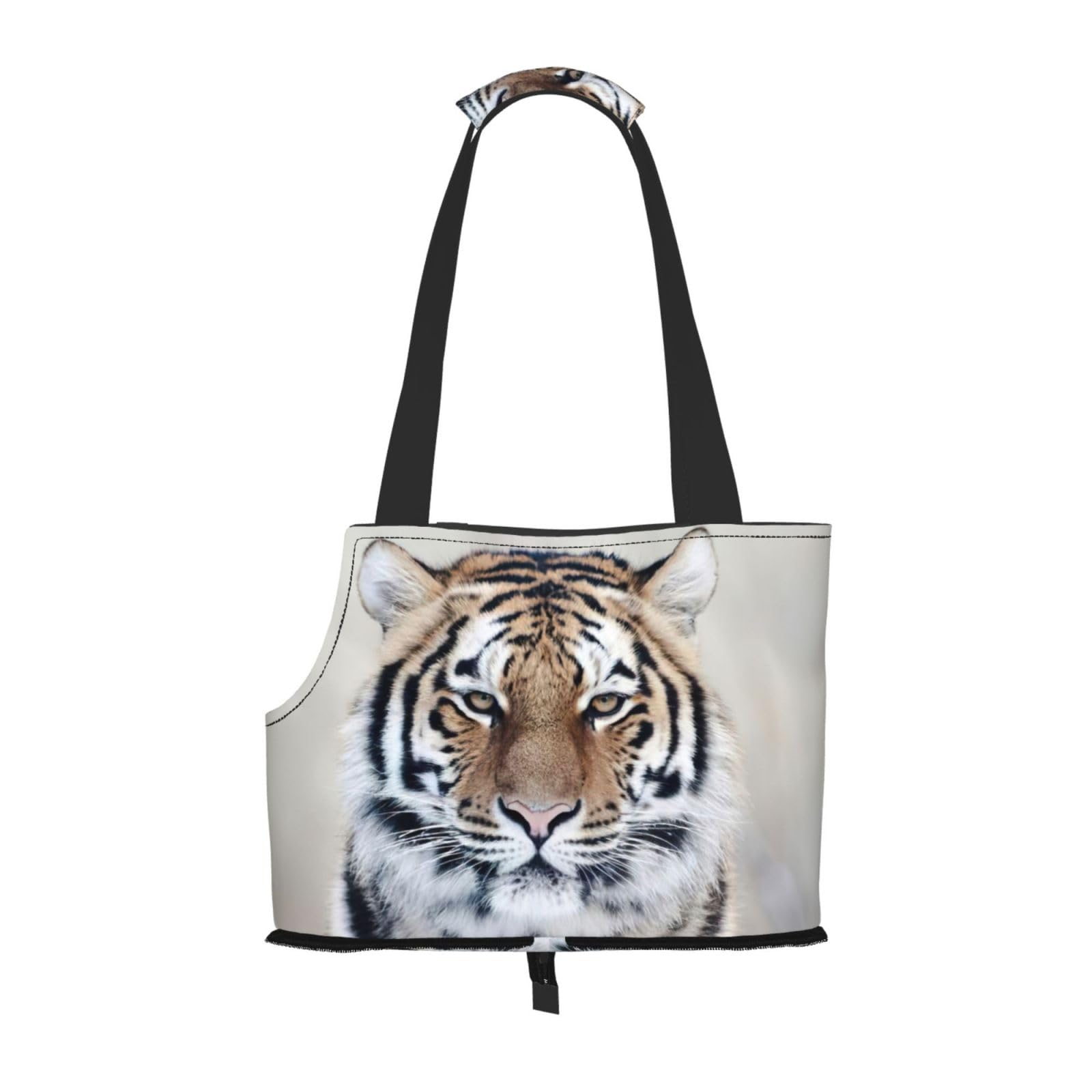 Sac de transport pour petits chiens et chats avec imprimé tigre sauvage