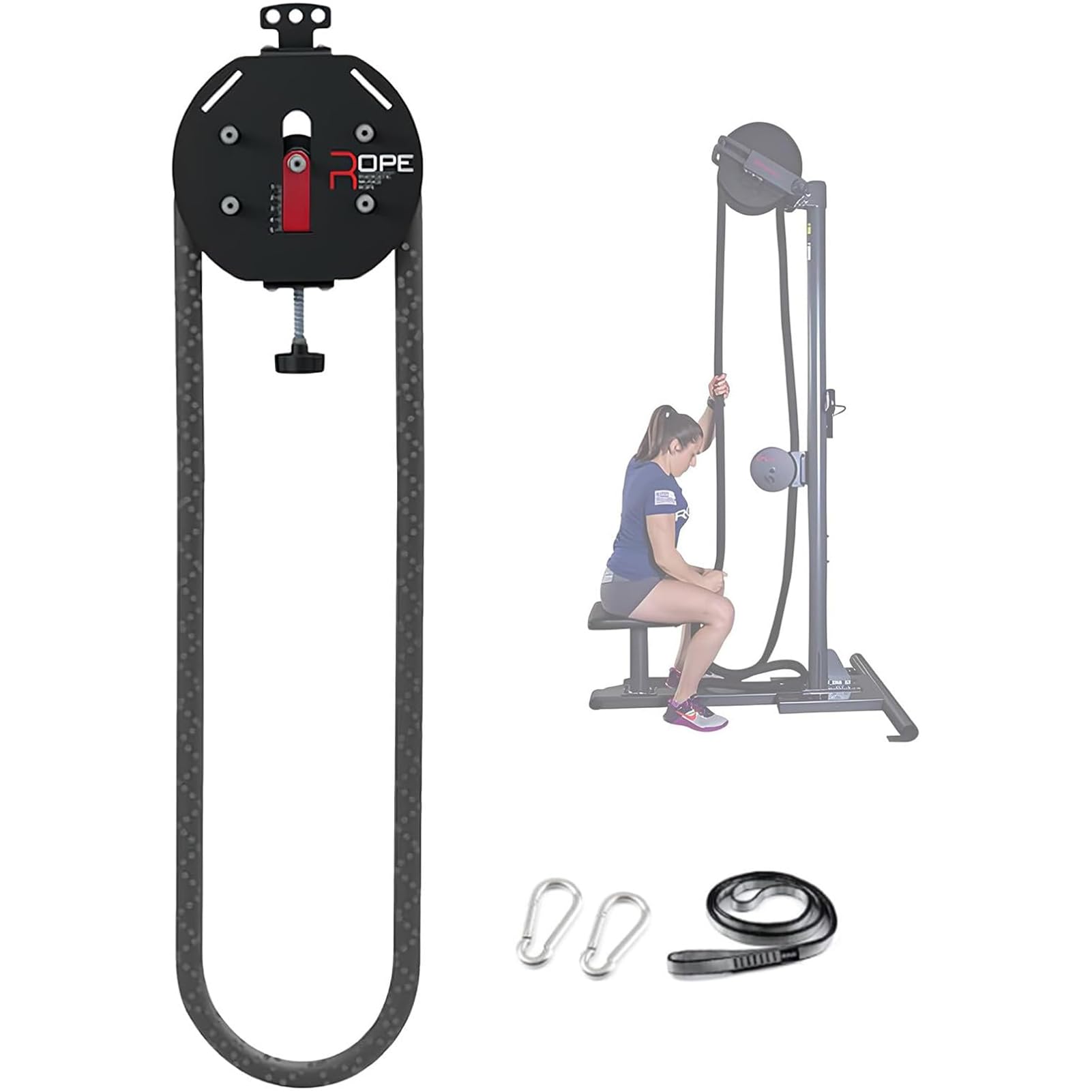 LSRFXF Pulley Rope Puller Fitness Ropes Trainer, Endless Of Rope Trainer, Strength Training Equipment for Grip Arms Back Body Coordination Exercise