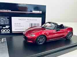 マツダロードスターND型　1/64 ミニカー　ソウルレッドプレミアムマイカ Amazon | マツダエース 特注 1/64 マツダ ロードスター ND