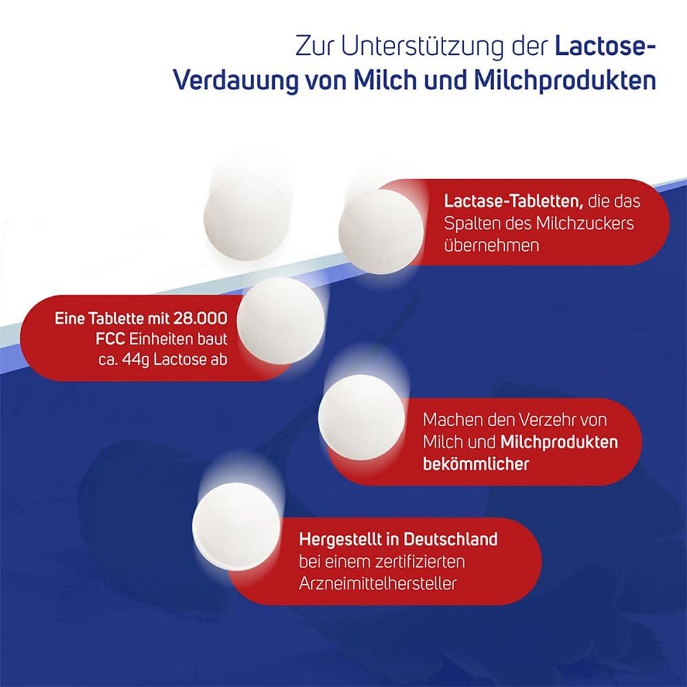 Avitale Lactase 28000 FCC Tabletten im Spender, 80 St. Tabletten