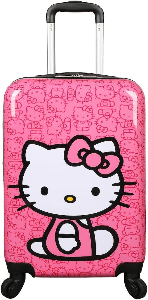 Bioworld Hello Kitty Sitting Character Pink 20" Adult ABS Luggage