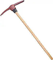 Picareta Ponta E Pá Forjada Tarza Com Cabo