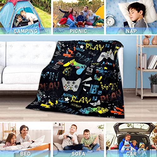 Boopbeep Gamer Blanket For Boys Gamer Gifts For Teen Boys Boyfriend Girls Video Gaming Lover Gifts Gamer Decor For Boys Room Accessories Blanket For Kids 40X50 Inches #TOP5