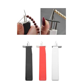 Bead Knotting Tool for Jewelry Making, Create Secure Knots, Pearl Stringing Beading ToolBlack