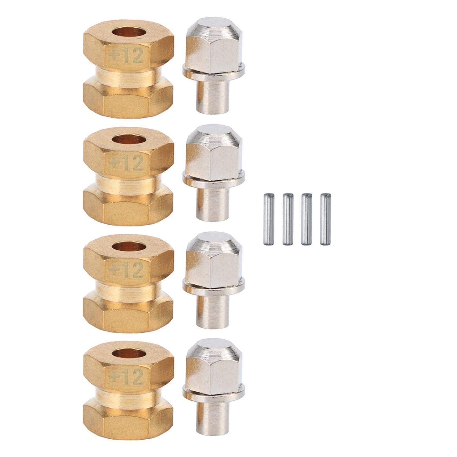 Estensione Esagonale da 12 mm, Vari Modelli Disponibili Distanziali Ruota Rc in Ottone Massiccio per Auto cingolata SCX10 90046 90047 1/10 RC(12mm)
