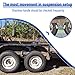 Racewill 2 Pack Trailer Shackle Kit, Tandem Axle Trailer Kit for Double Eye Spring (3,500 lbs-7,200 lbs Axles)