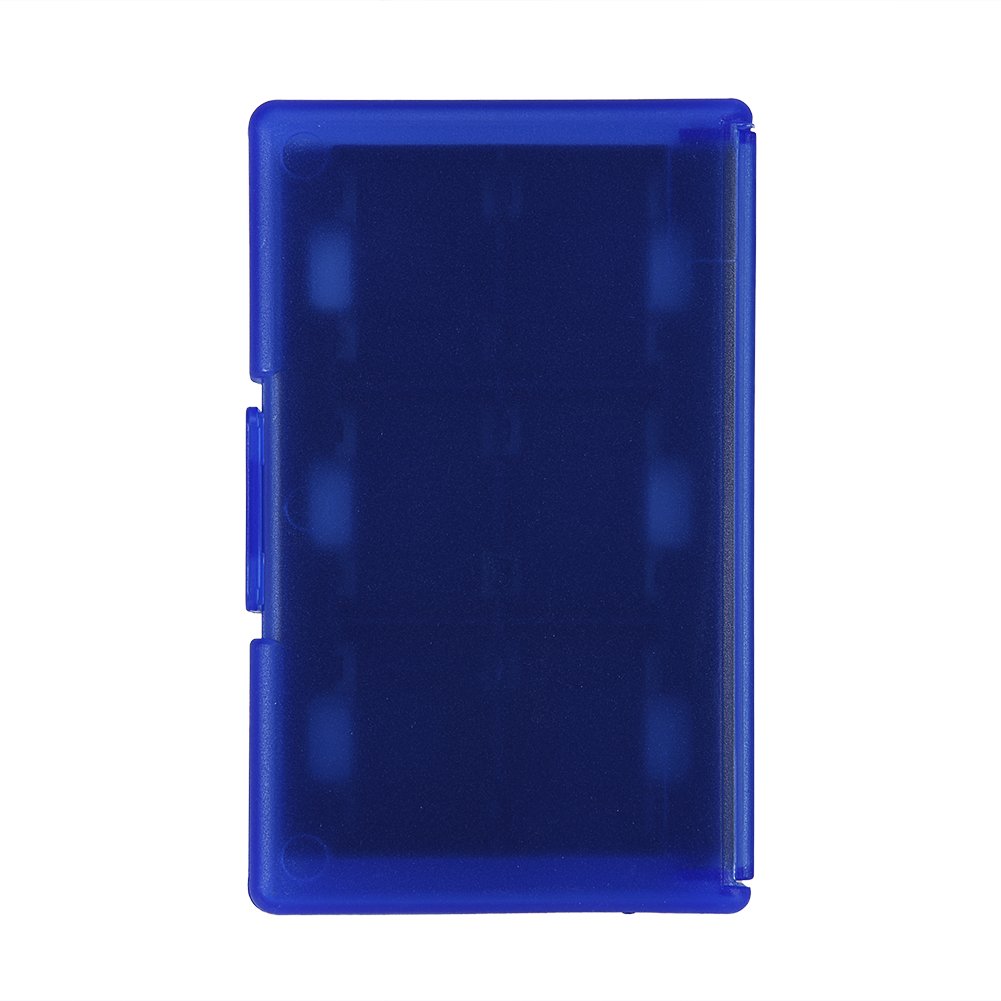 24-in-1 TF Card Box Game Memory Card Case Carrying Storage for Nintendo Switch(Blue) for Video Game Accessories
