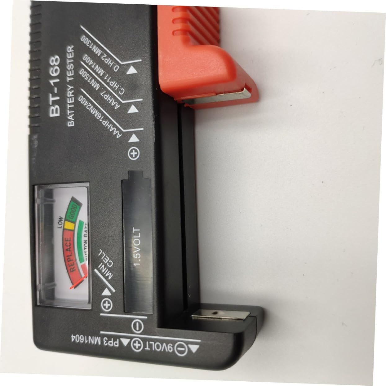 2 Pezzi Custodia Portatile per Batterie con Tester Integrato Capacità Resistente e Durevole Tester Volt Affidabile per Batterie Aa Aaa Contenitore per Conservazione e Test Rapido