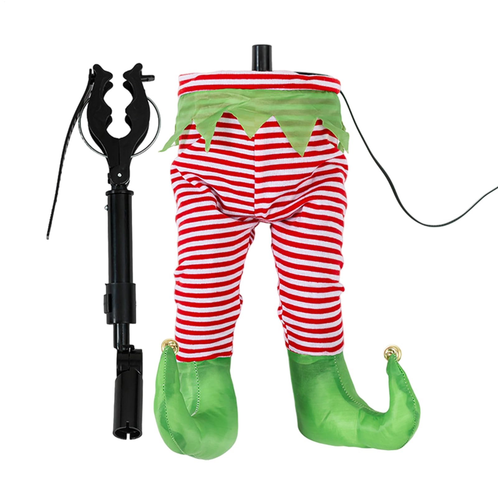 Jambes de Père Noël animées pour sapin avec pieds mobiles mécaniques