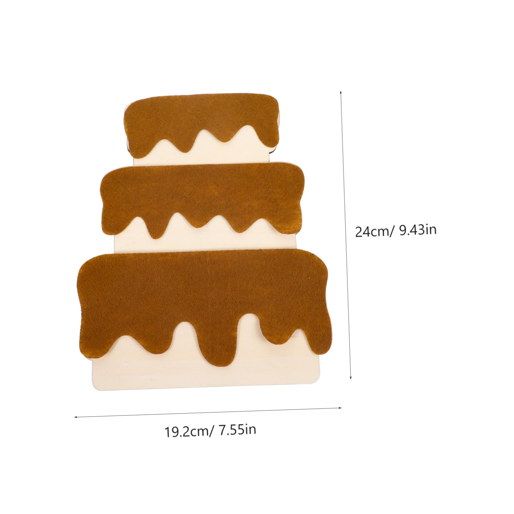 VILLFUL 1 Set Wall Sticker Paper Cut Wooden Decoration Wood Decor The Sign Venue Setting Props Birthday Hanging Sign Sticker Wooden Sign Listing Wooden Birthday Decor