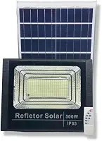 Refletor Solar LED 500W, Holofote com Placa Solar, IP65, Controle Remoto