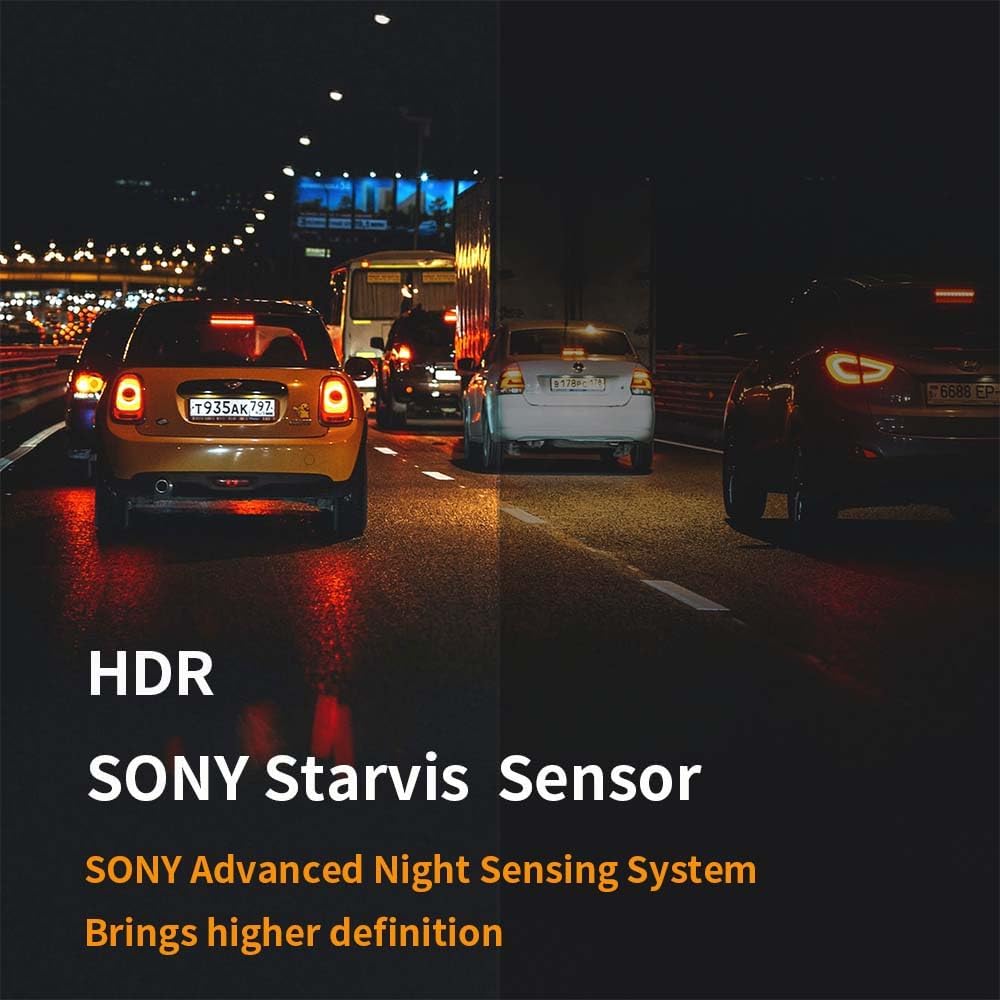 4K Front Dash Cam 64GB Included, GPS Car Dashboard Camera Recorder with UHD 2160P, 2" IPS Screen, 150° Wide Angle, HDR, Night Vision,JD-19BS-4K