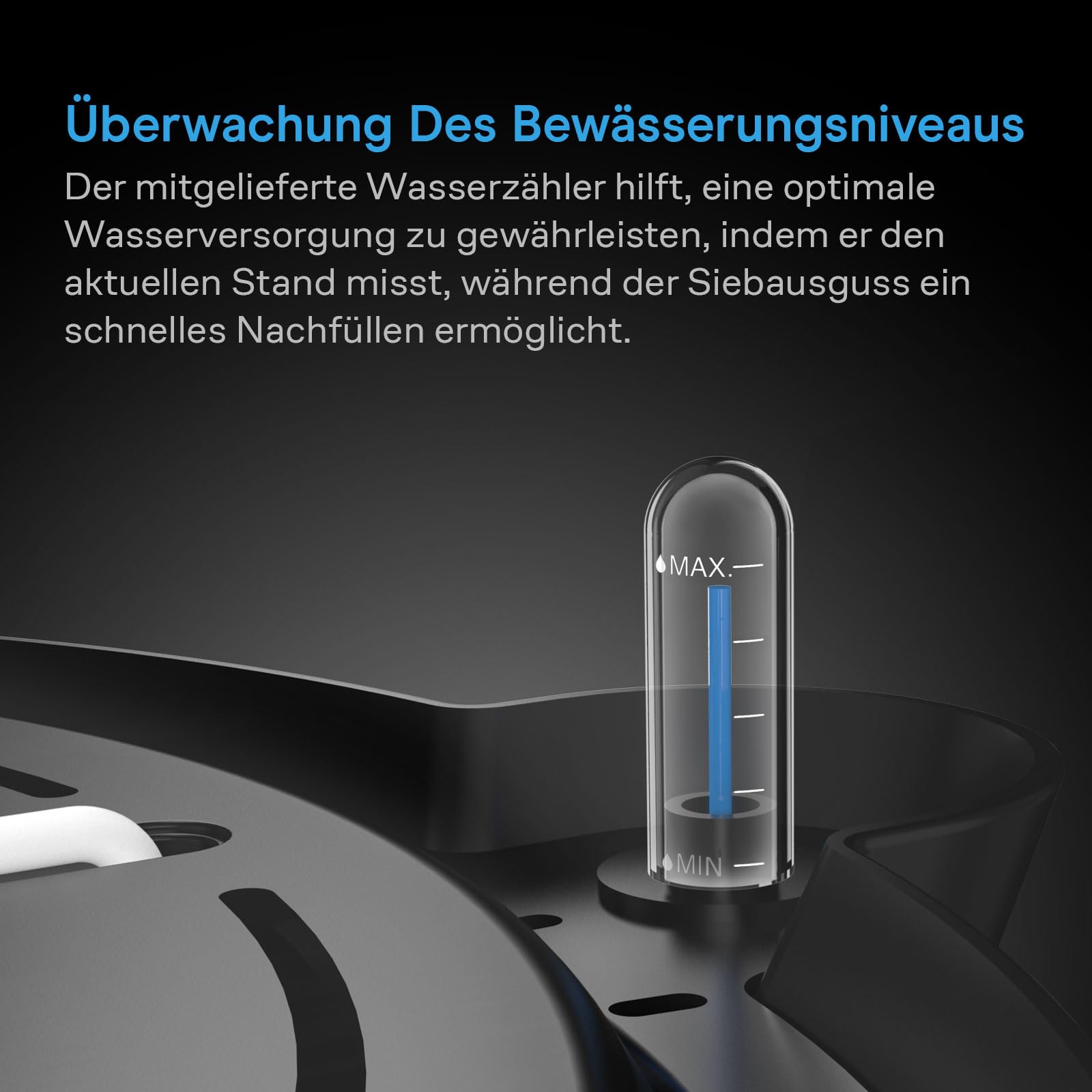 AC Infinity Selbstbewässerungs-Basis für Stofftöpfe, 4er-Pack Automatisches Bewässerungssystem, extra große, erhöhte Pflanzenschalen für den Einsatz in Indoor-Grow-Tents Gewächshäusern und Außengärten