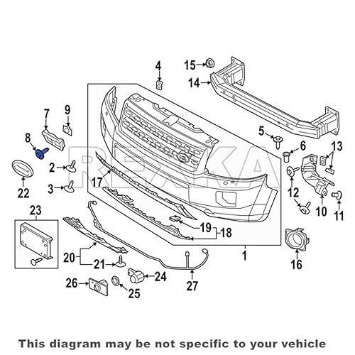 Miniatura 5 de Rexka 10 unids Wheelhouse Liner Bumper Cover Splash Shield Tornillo para Land Rover Discovery Sport Range Rover Evoque LR2