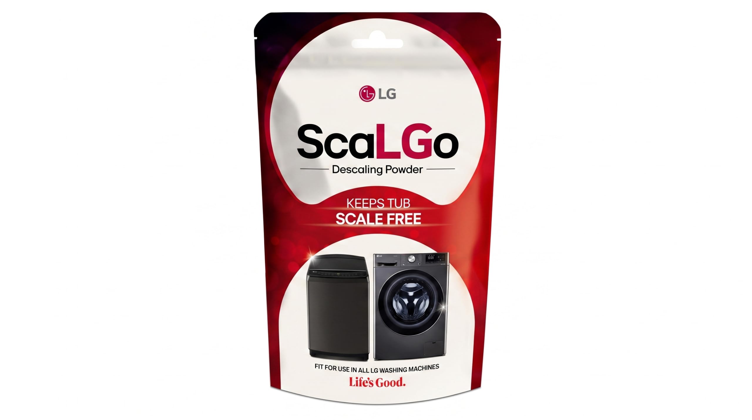 LG ScaLGo Washing Machine Cleaner Descaling Powder For Front Load and Top Load Washing Machines pack of 100 Gram (Part Code ACCWMWLFLDSP)-image-26