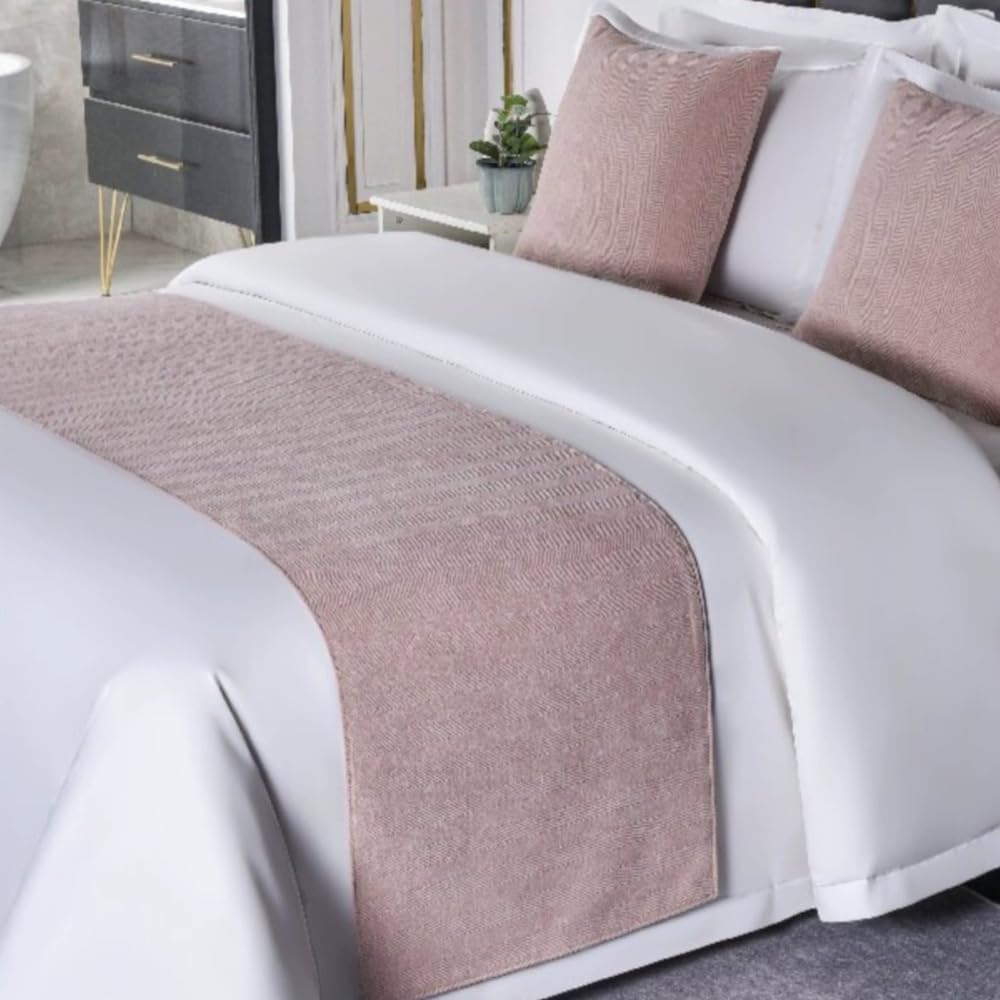 Hotel Bed Runner Scarf Quilted Bedspreads Decoration Modern Sofa Throw Comfort Bedding Protection Luxury Chenille Bed Towels Bed Throws for Foot of Bed-Grey||Full/Double 19.7 x 82.6