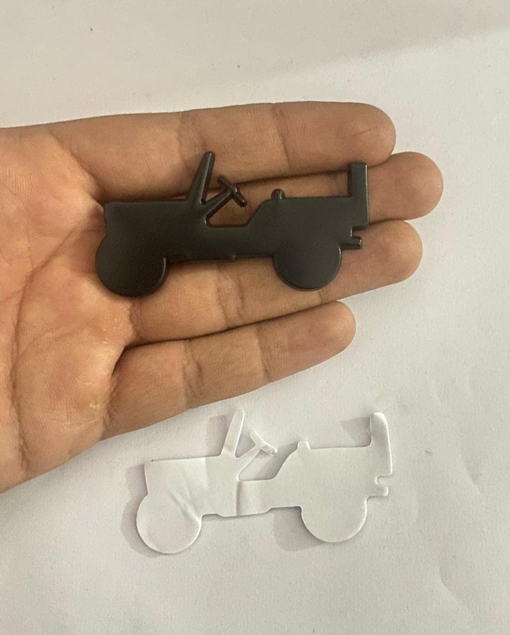 Buy AUTO MT Willy Jeep Thar Logo 7 x 4Cm Car Bike Metal Willy Jeep Thar