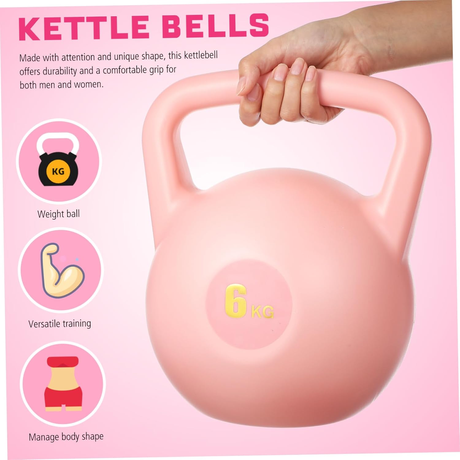 Soft Water-filled Kettlebell PE Material Strength Training Equipment for Home Gym Fitness Workouts Women and Men Weight Exercise