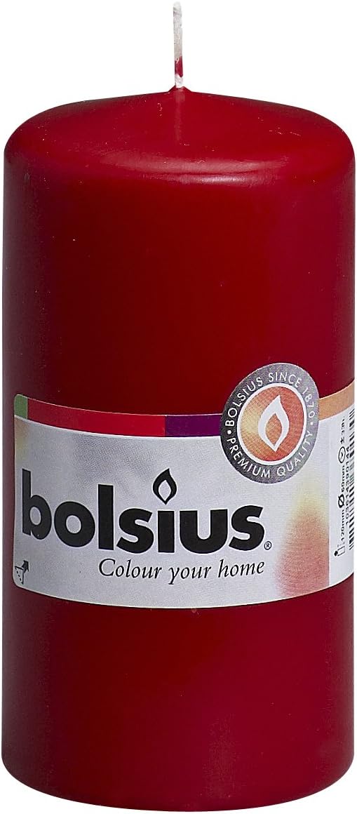 Bolsius 8711711386100 Red Pillar Candle – Long-Lasting, Clean-Burning Decorative Candle - View #8