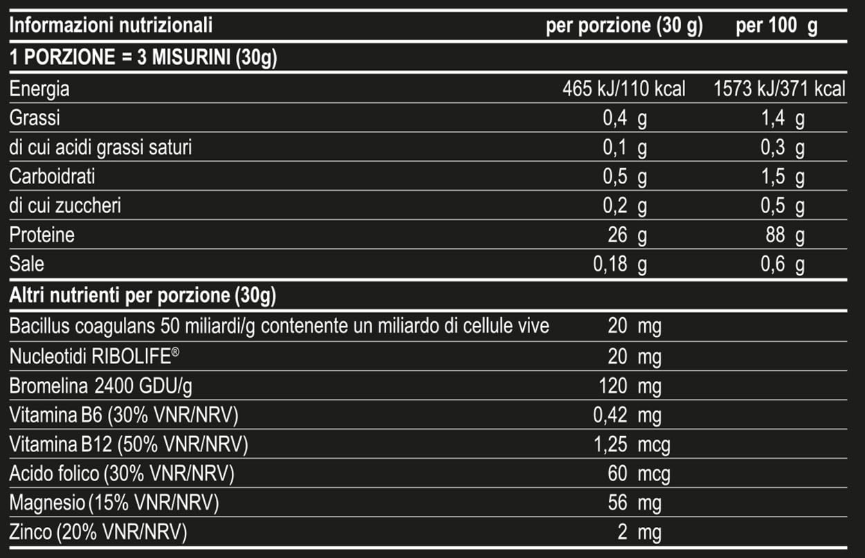 ISO SOY 100-750g - Cioccolato - Purissime proteine di soia isolate con Nucleotidi (RIBOLIFE®) e Probiotico Bacillus Coagulans