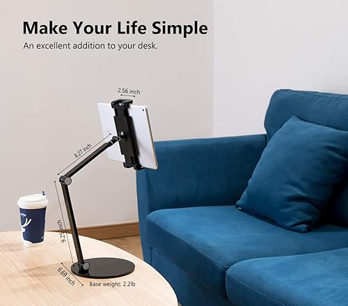 Miniatura 6 de Soporte de tableta ajustable multiángulo y soporte de tableta de aleación de aluminio pesado para pantalla de 4.7 '' a 13'' Microsoft Surface Pro