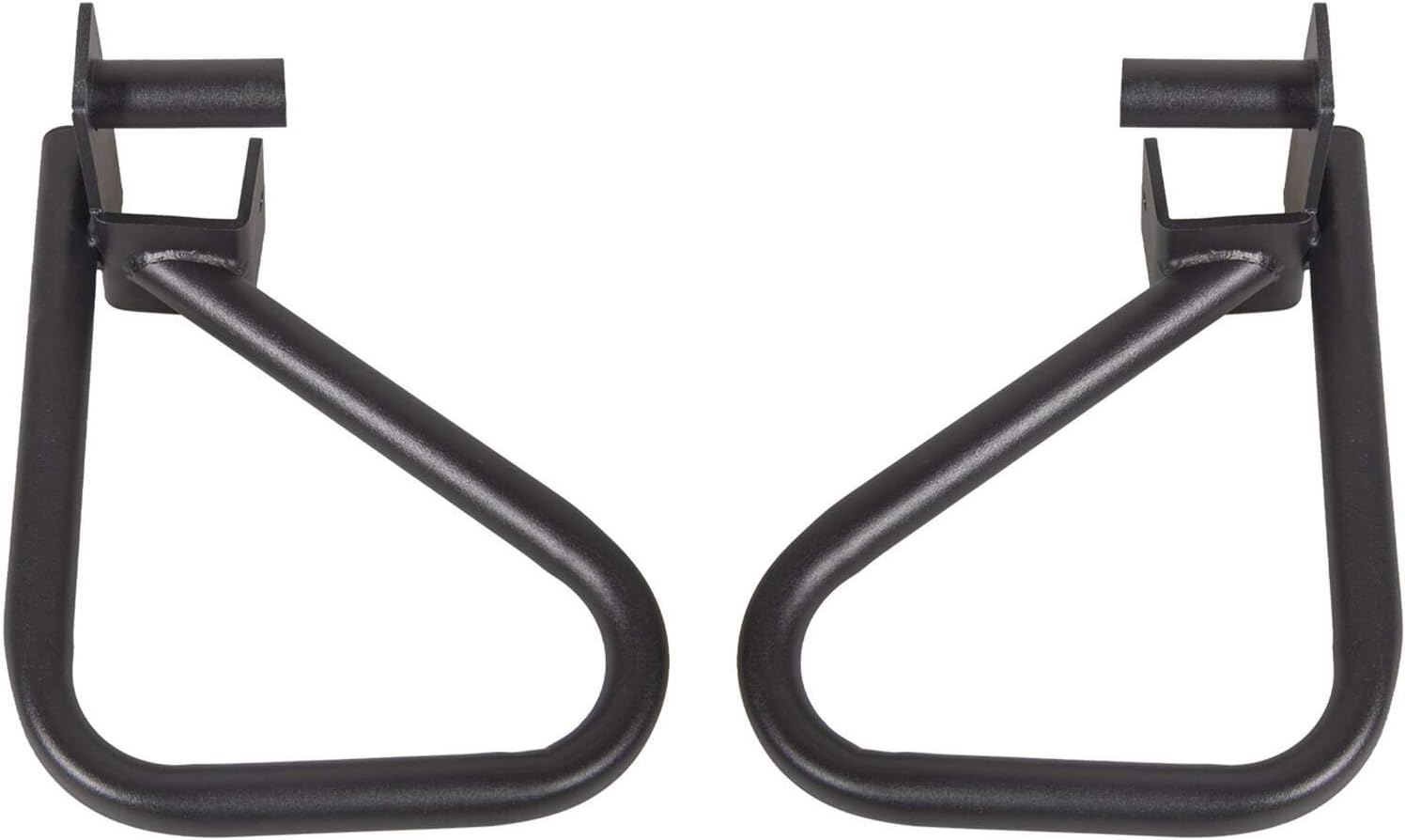Ollieroo Set of 2 Dip Bar Attachments – Designed to fit 2" x 2" Tube Power Racks/Power Cage with 1" Hole