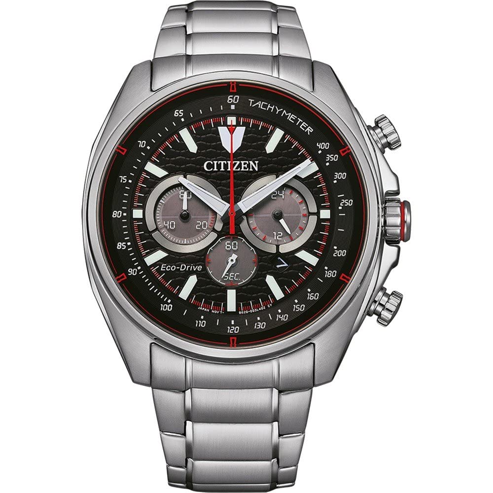Citizen Wrist Watch Gents Eco-Drive Bracelet Black Dial
