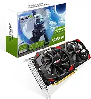 Placa de vídeo SURALLOW RX 580 de 8 GB, 2048SP, GDDR5, 256 bits para PC de jogos, PCIE 3.0, placa de vídeo de computador com ventoinhas duplas de congelamento com portas HDMI/DP (modelo1)