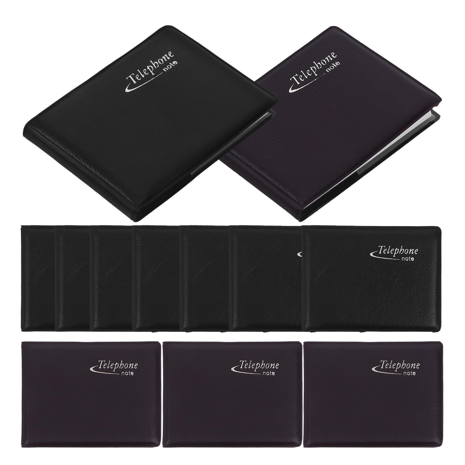 Cuadernos Pequeños de Papel Negro para No Perder Números de Teléfono y Datos de Oficina 8