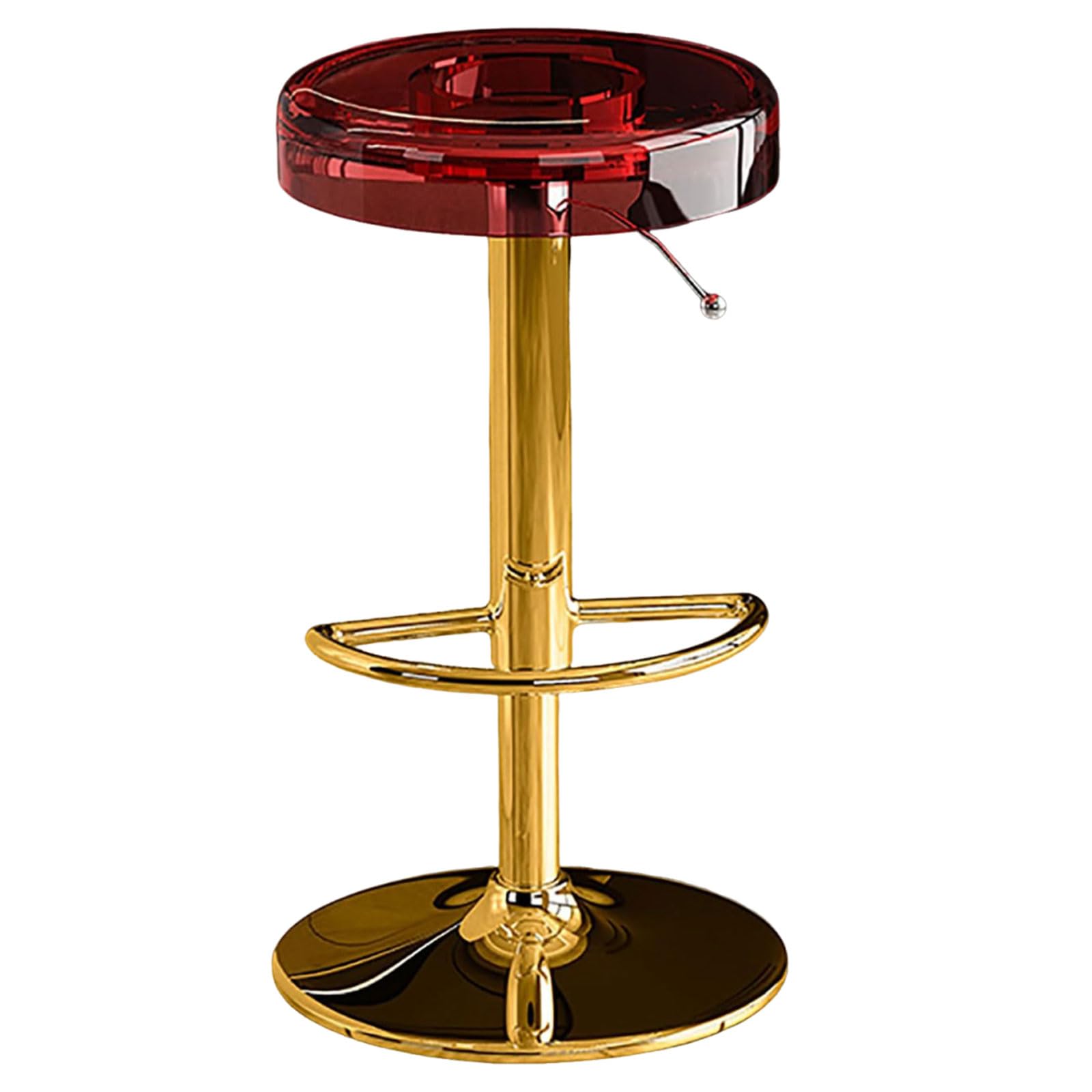 Taburetes Altos De Cocina Sin Respaldo, Sillas Altas De Cocina, Bar Stools para Cocina Barra, Material Plástico De Primera Calidad y Pistones De Gas con Certificación SGS, 62-82cm(24,5-32,3")