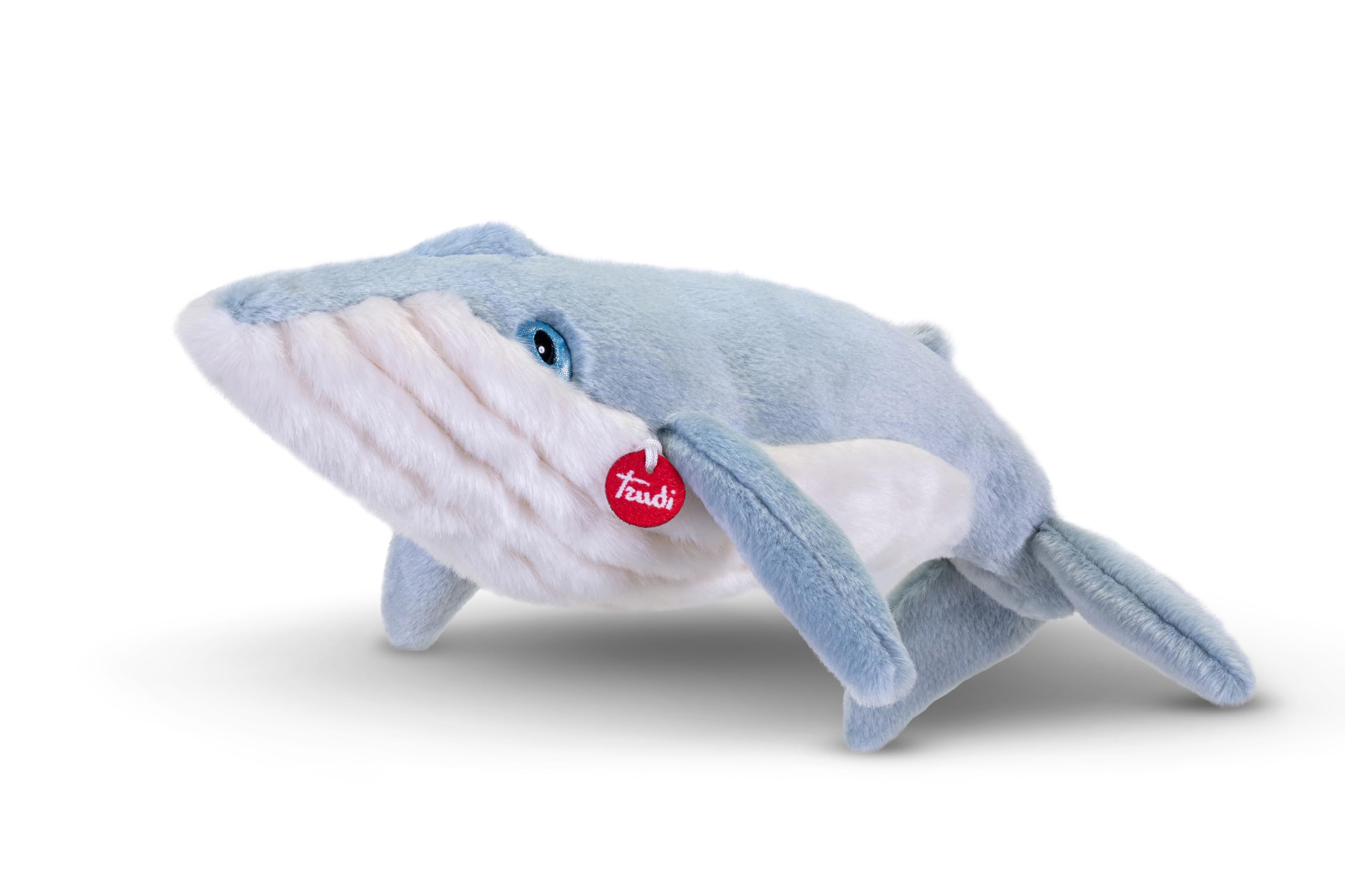 Trudi Bluewhale Plush sea gifts, underwater animals and beach. Xmas and birthday present | 53x14x20cm size M | Sealife Depth | model 26572