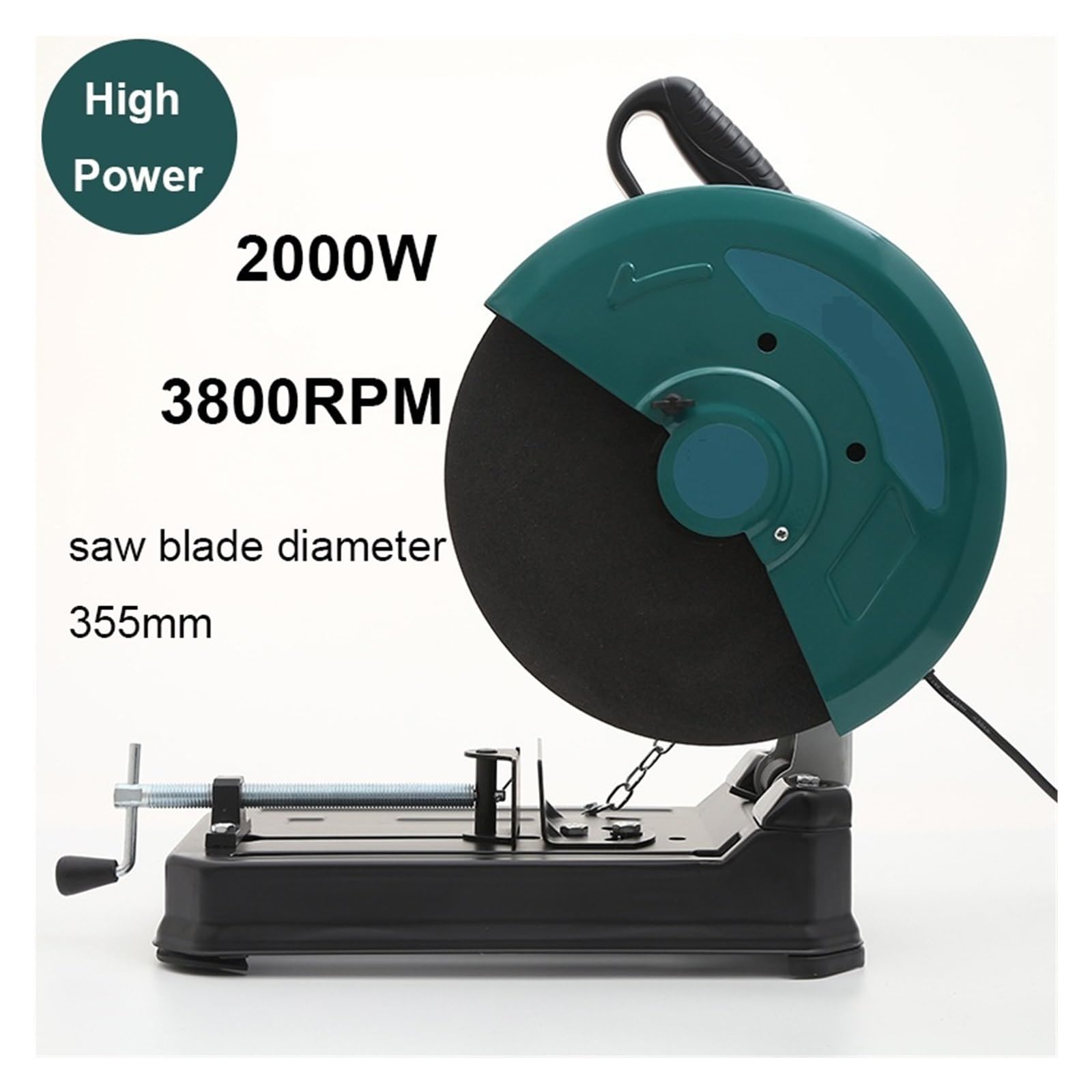 Tagliatrice Elettrica Del Grado Industriale Di Alto Potere 355MM 3800RPM Taglio Delle Mattonelle Del'acciaio Della Pietra Ceramica Della Taglierina Di Industria