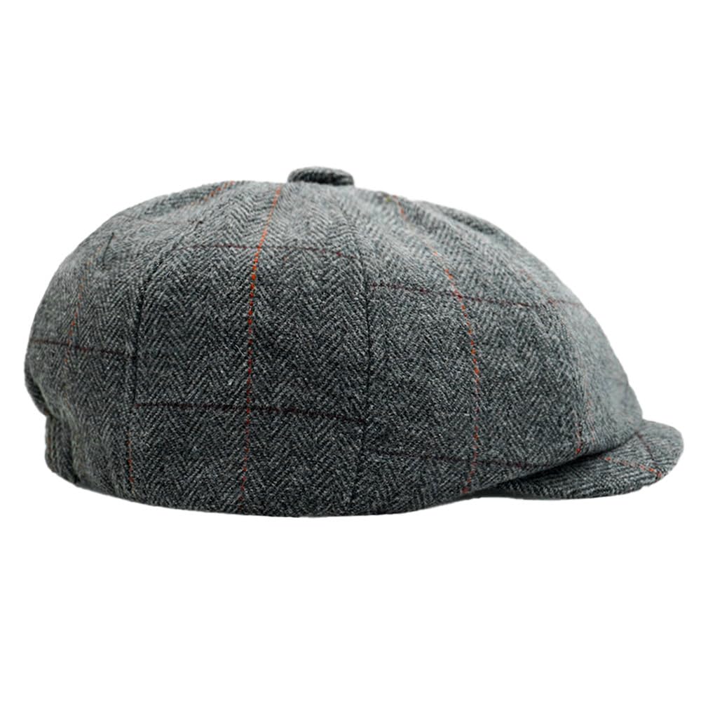 Newsboy Cap Gatsby Baker Boy Hat Flat Caps Tweed Adjustable Peaky Herringbone Cloth Cap Hat