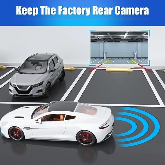 Carplay Screen for Car, 7'' Wireless CarPlay & Android Auto- Upgrade Touchscreen with Bluetooth 5.0, Mirror Link, Voice Control, Hands-Free Calling Car Play Screen Stereo for All Vehicles