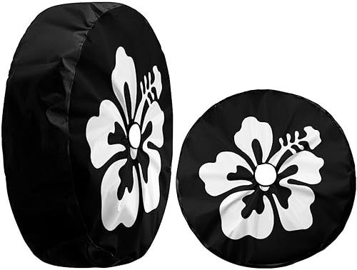 Miniatura 10 de Foruidea Palm Trees - Cubierta de neumático de repuesto multicolor Sunset a prueba de polvo, para remolque, RV, SUV y muchos vehículos, 15 pulgadas