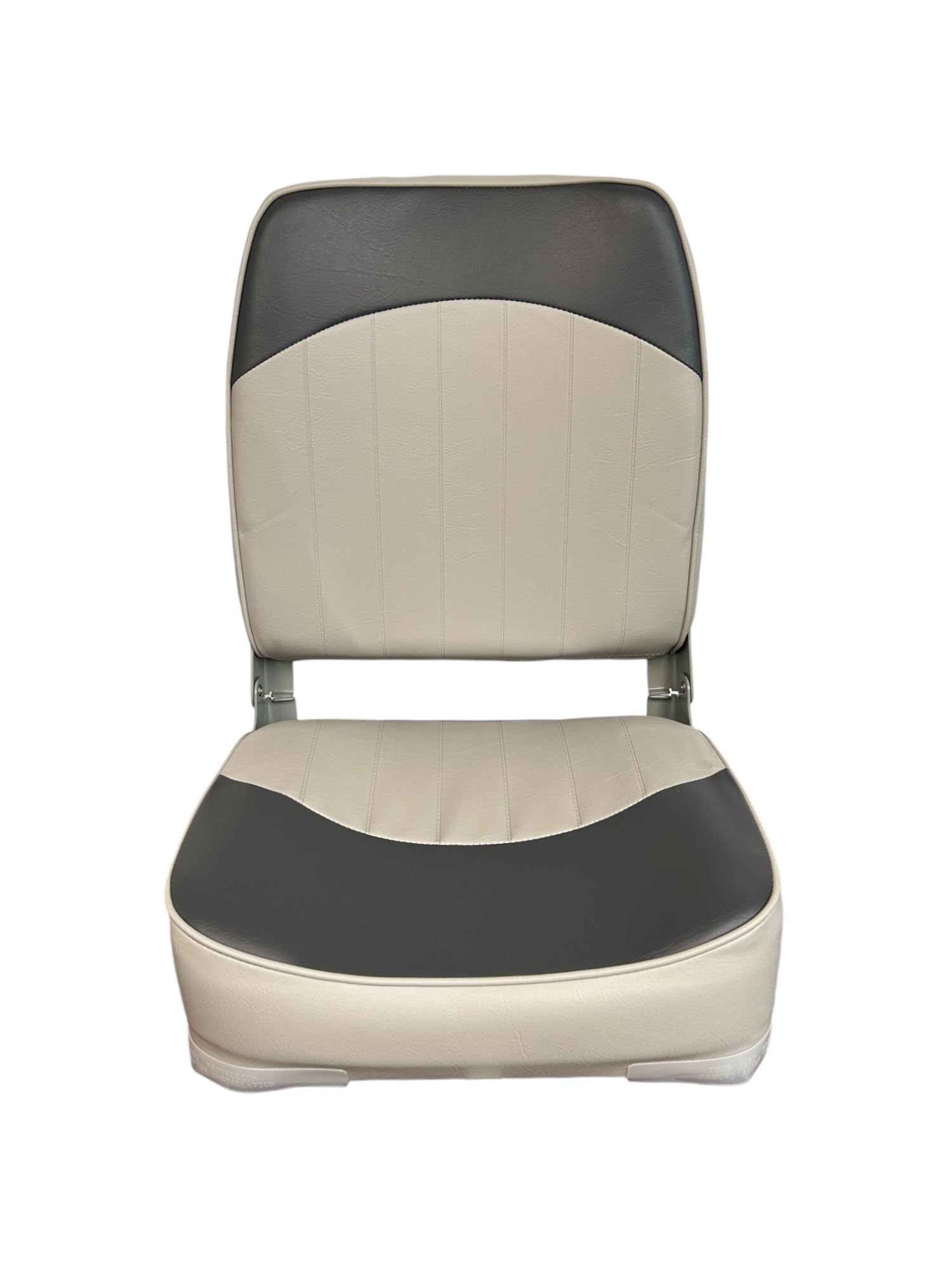 Horizon Manufacturing Boat Seat, High Back, Economy, Fold Down, 1013- ABC Gray/Charcoal