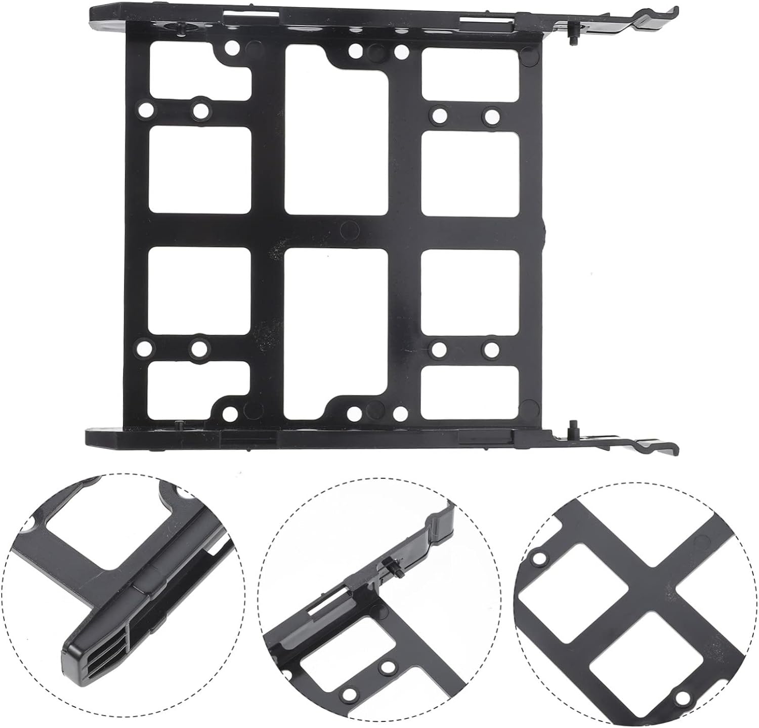 jojofuny 9pcs Hard Drive Mounting Bracket for Ssd and Sturdy Static Internal Drive Tray for Desktop Computer Chassis Easy Installation