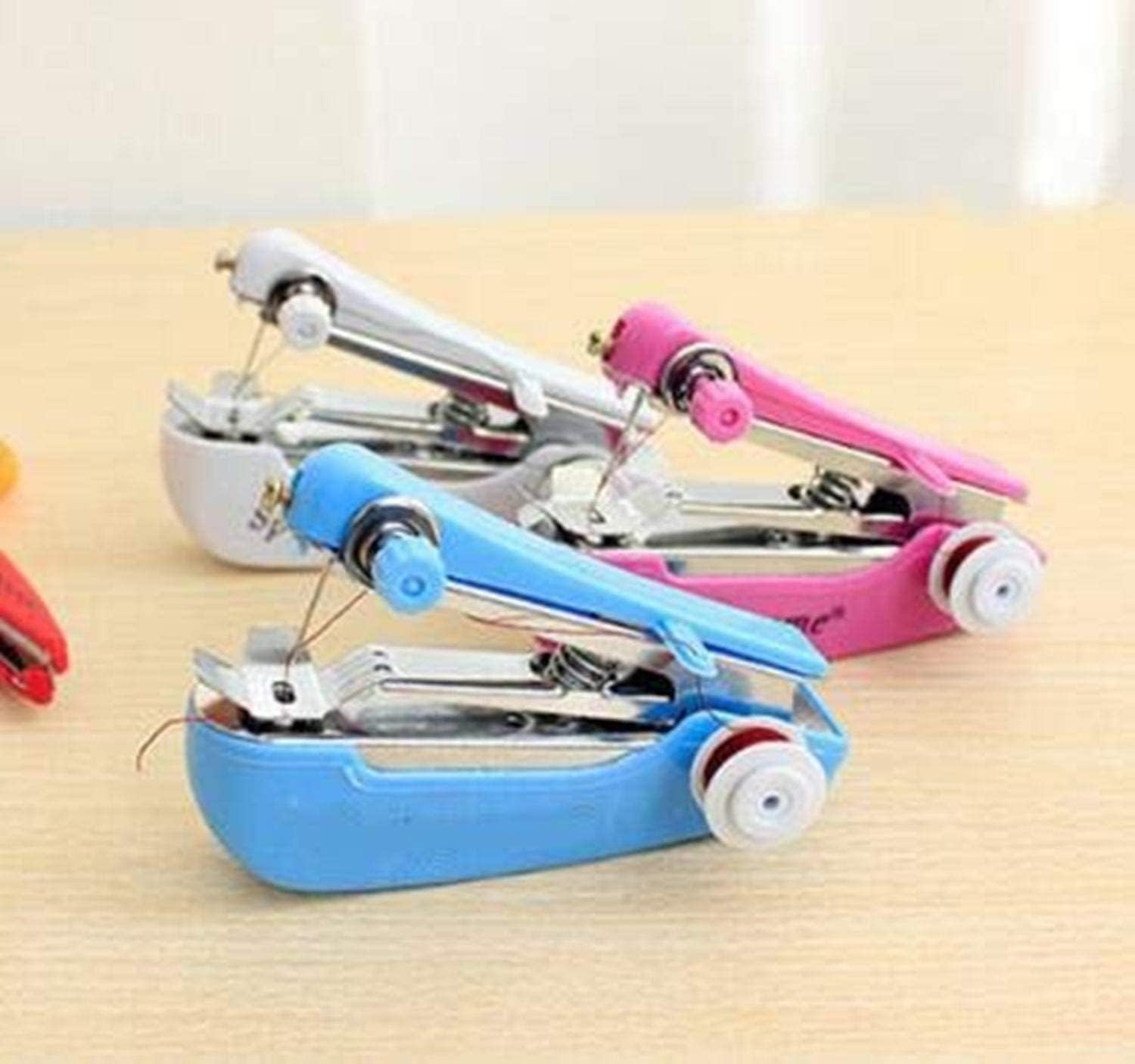 Domestic Sewing/Silai Machine Stitching Tailoring Machine For Garment Cloth Home Household Hand-Operated Menual Stapler Size,Sewing Tool Repairing Accessories (Blue) 1