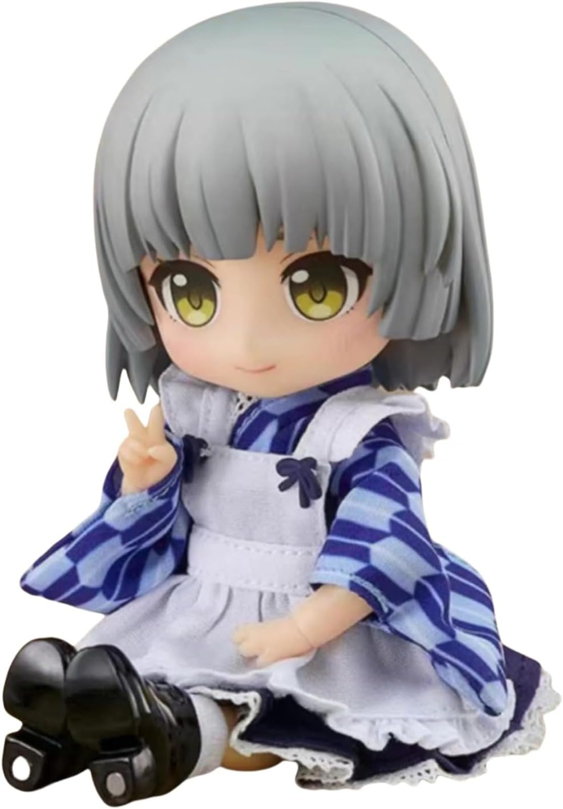 Amazon.co.jp: Q版真衣粘土人猫耳メイド小雪小桜全身可働人形