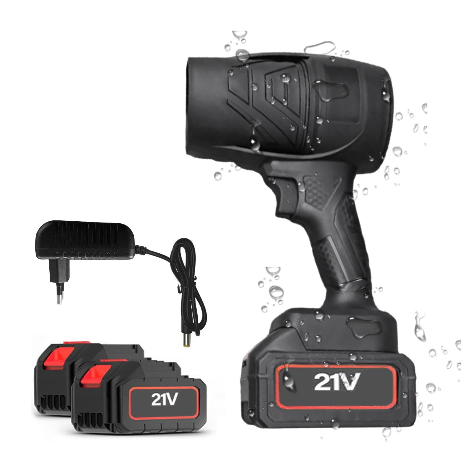 Soffiatore A Mano Ventilatore Elettrico Portatile Turbo Senza Fili A Mano | Soffiatore D'aria Per Auto Per Pulizia Cortile Patio Auto Giardino Paesaggistica Garage Autunno Inverno